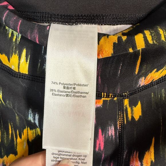 Dkny Sport Printed High-Waist 7/8 Leggings - Currant Light Trace Small - Picture 9 of 9